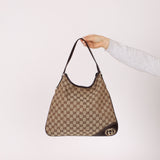 Gucci GG Canvas New Britt Hobo