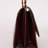 Chanel 1989 Bordeaux Boxcalf Coco Luxe Frame Single Flap
