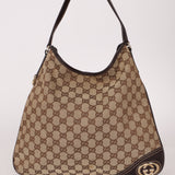 Gucci GG Canvas New Britt Hobo