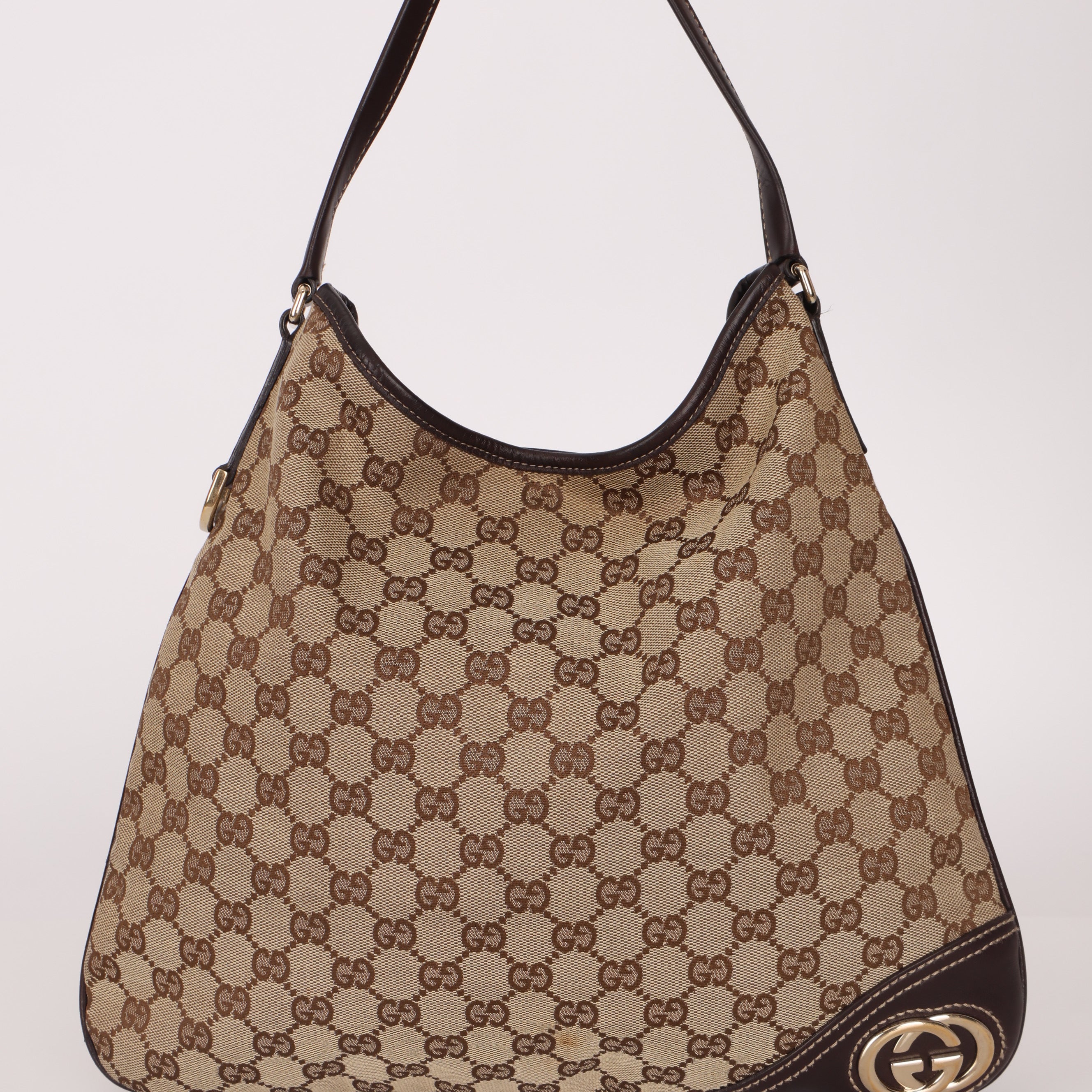 Gucci GG Canvas New Britt Hobo