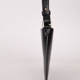 Celine Black Leather Macadam Pochette