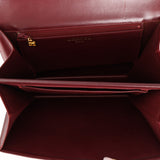 Chanel 1989 Bordeaux Boxcalf Coco Luxe Frame Single Flap