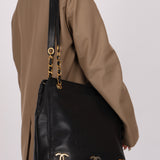 Chanel 1994 Caviar Triple CC Logo Tote