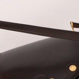 Rare Hermès 1984 Chocolat Box Calf Passe Guide Shoulder Bag