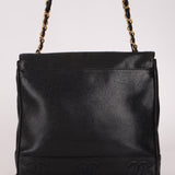 Chanel 1997 Caviar Triple CC Turnlock Tote