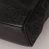 Chanel 1997 Caviar Triple CC Turnlock Tote