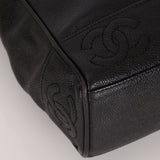 Chanel 1997 Caviar Triple CC Turnlock Tote
