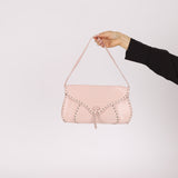 Celine Pink Leather Studded Poulbot Pochette