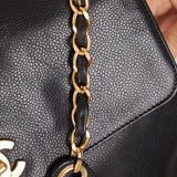 Chanel 1997 Caviar Triple CC Turnlock Tote