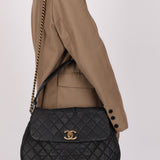 Chanel 2012 Caviar Country Chic Flap Messenger Bag