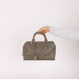 Loewe Khaki Grey Anagram Leather Amazona 28