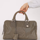 Loewe Khaki Grey Anagram Leather Amazona 28