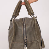 Loewe Khaki Grey Anagram Leather Amazona 28