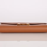 Hermès 2019 Gold Evercolor Constance Wallet GHW w Custom Strap