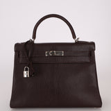 Hermès 2001 Ébène Fjord Retourne 32 Kelly PHW