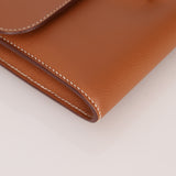 Hermès 2019 Gold Evercolor Constance Wallet GHW w Custom Strap