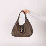 Loewe Leather Carrie Padlock Hobo