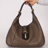 Loewe Leather Carrie Padlock Hobo