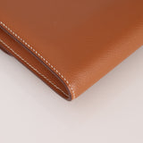 Hermès 2019 Gold Evercolor Constance Wallet GHW w Custom Strap