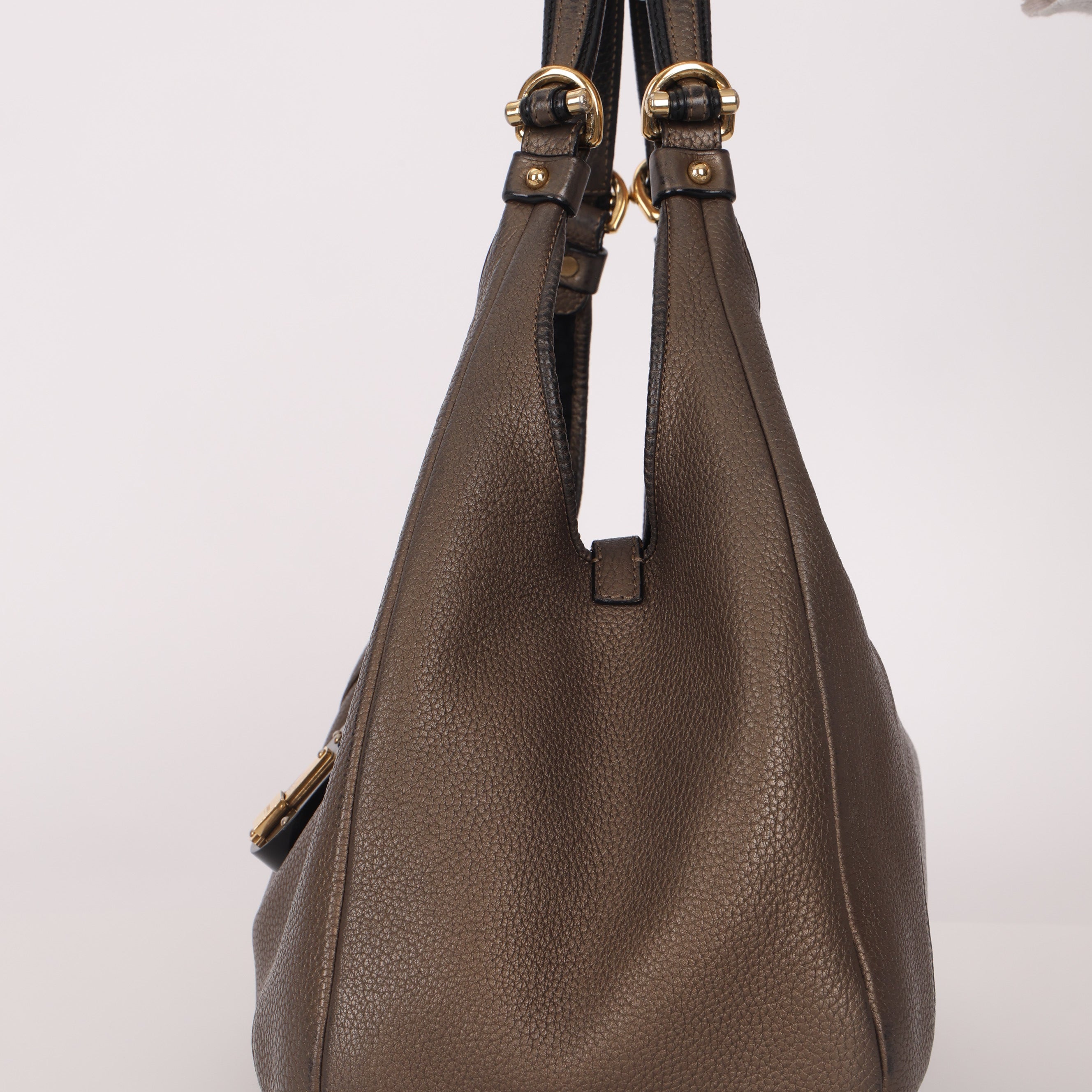 Loewe Leather Carrie Padlock Hobo