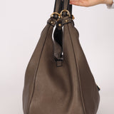 Loewe Leather Carrie Padlock Hobo