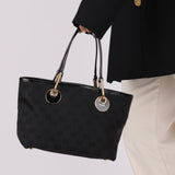 Gucci Monogram Canvas Black Mini Tote Bag