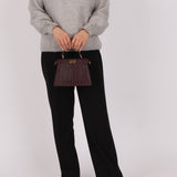 Fendi Woven Leather Petite Peekaboo ISeeU w Strap