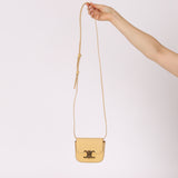 Celine Butter Yellow Triomphe Box Mini Claude