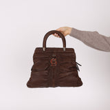Christian Dior 2008 Buffalo Leather Karenina Top Handle