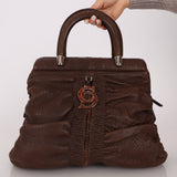 Christian Dior 2008 Buffalo Leather Karenina Top Handle