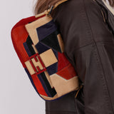 Fendi Ponyhair Patchwork Baguette