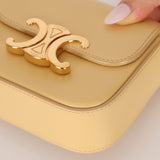 Celine Butter Yellow Triomphe Box Mini Claude