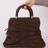 Christian Dior 2008 Buffalo Leather Karenina Top Handle