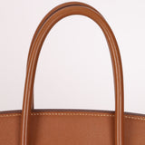 Hermès 1997 Gold Courchevel Retourne Birkin 35 GHW