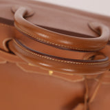 Hermès 1997 Gold Courchevel Retourne Birkin 35 GHW