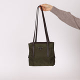 Prada Lambskin Trimmed Metropolitan Tessuto Tote