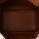 Hermès 1997 Gold Courchevel Retourne Birkin 35 GHW