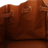 Hermès 1997 Gold Courchevel Retourne Birkin 35 GHW