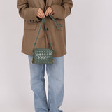 Bottega Veneta Mini Loop Intrecciato Polished Leather Camera Bag