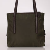 Prada Lambskin Trimmed Metropolitan Tessuto Tote