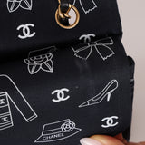 Ultra-Rare Chanel 2002 Canvas Icons Classic Medium Double Flap