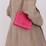 Prada Nylon Pink Chain Shoulder Bag