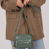 Bottega Veneta Mini Loop Intrecciato Polished Leather Camera Bag