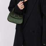 Gucci Satin Green Mini Top Handle