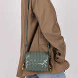 Bottega Veneta Mini Loop Intrecciato Polished Leather Camera Bag