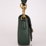 Gucci Small Lady Web Emerald Green Boxcalf Shoulder Bag