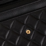 Chanel 2018 Caviar Wallet on Chain