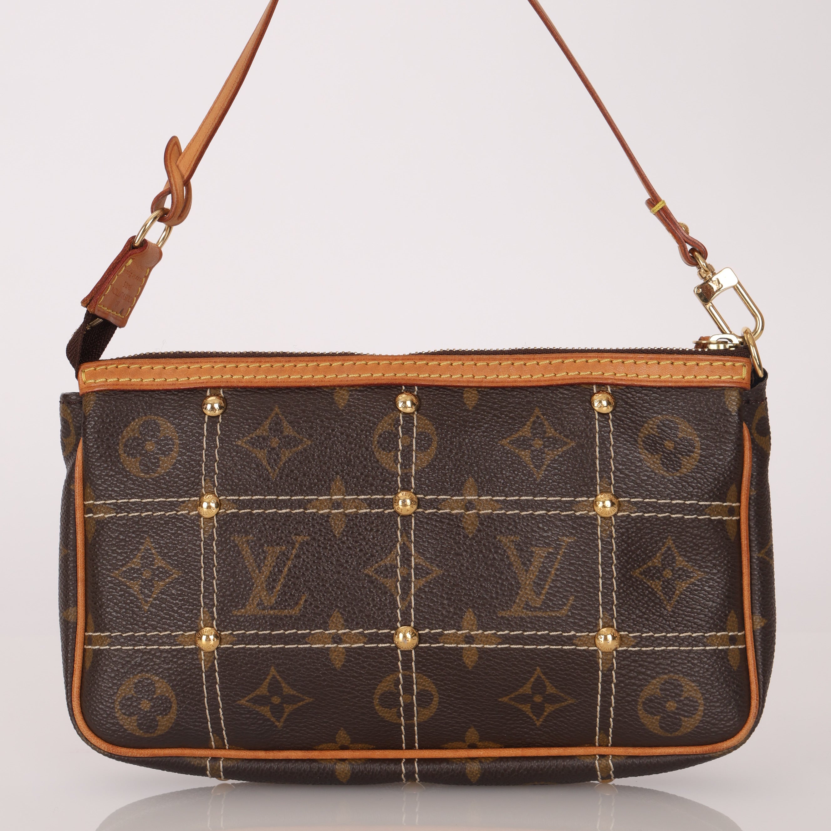Limited Edition Louis Vuitton Monogram Canvas Riveting Pochette Accessoires
