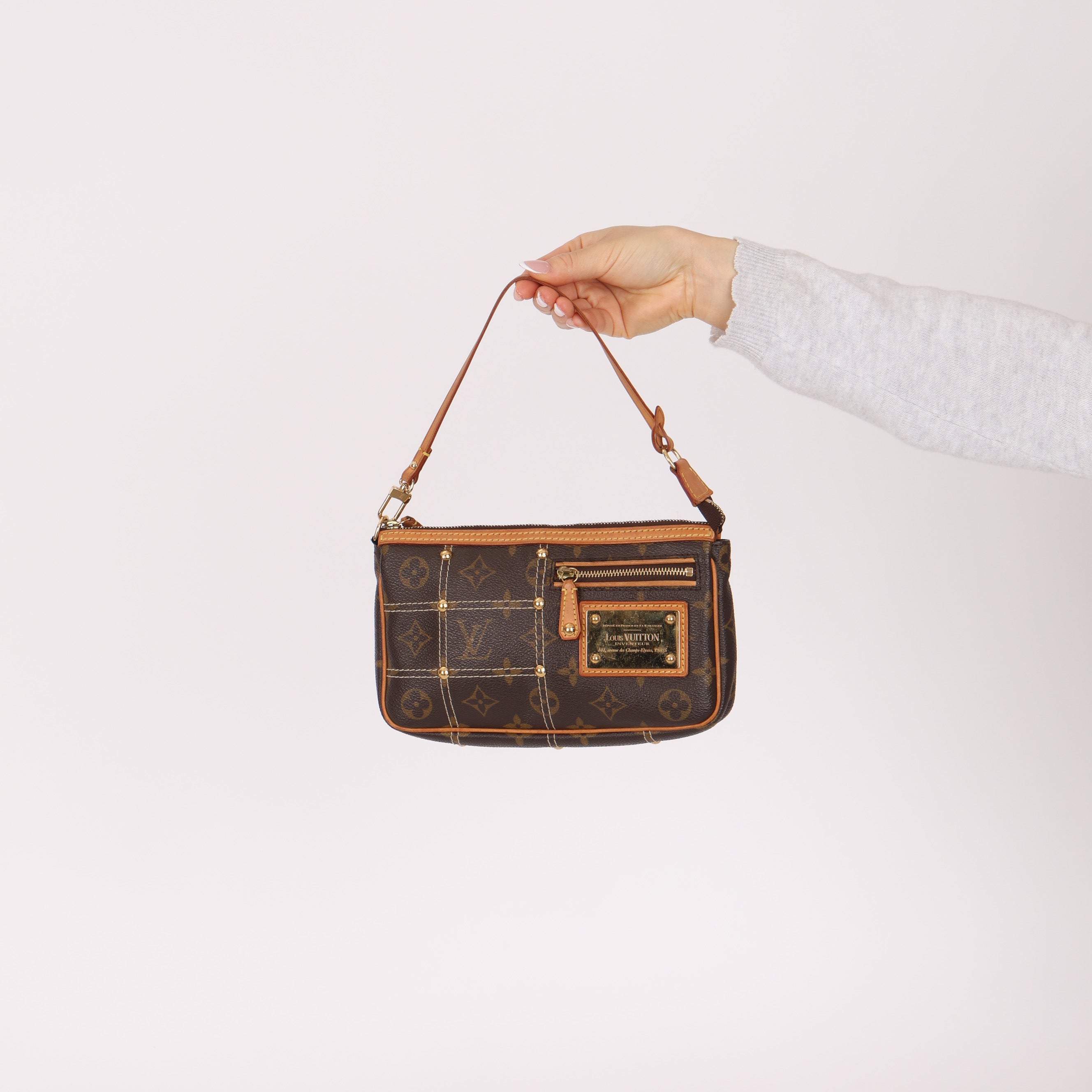 Limited Edition Louis Vuitton Monogram Canvas Riveting Pochette Accessoires