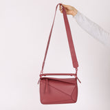 Loewe Ceremic Matte Plumrose Small Puzzle Bag